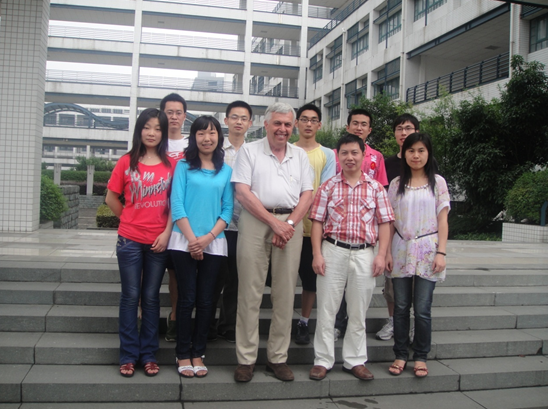 Prof. Myron Salamon, Dean of School of Natural Sciences & Mathematics at the University of Texas at Dallas, visited our group